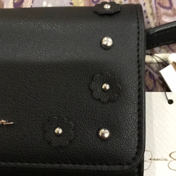Wallet with Flower and Stud Detail - Picture 2 of 5